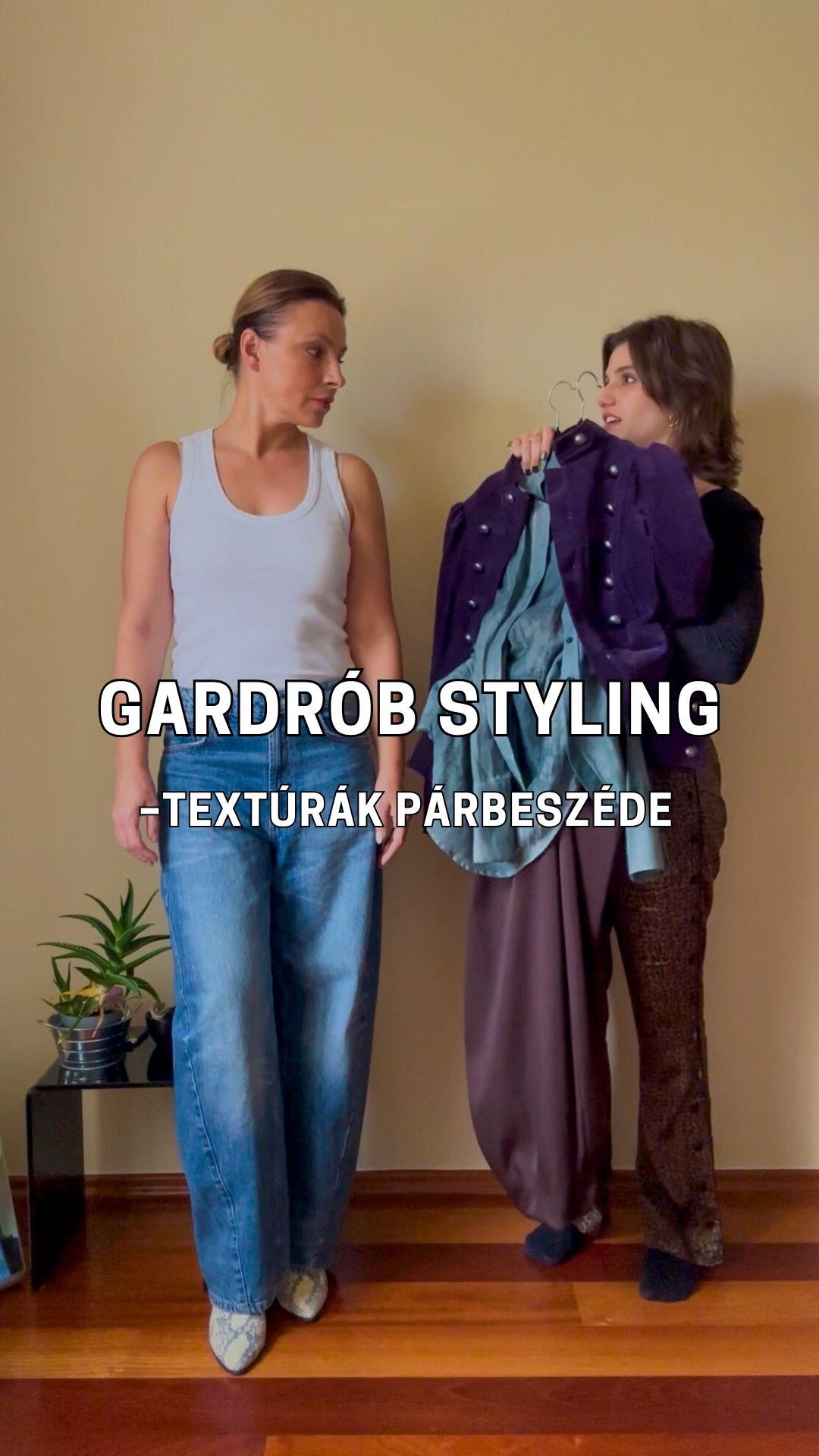 Lilla stylist téli átalakulása – textúrák párbeszéde gardróbstyling videó